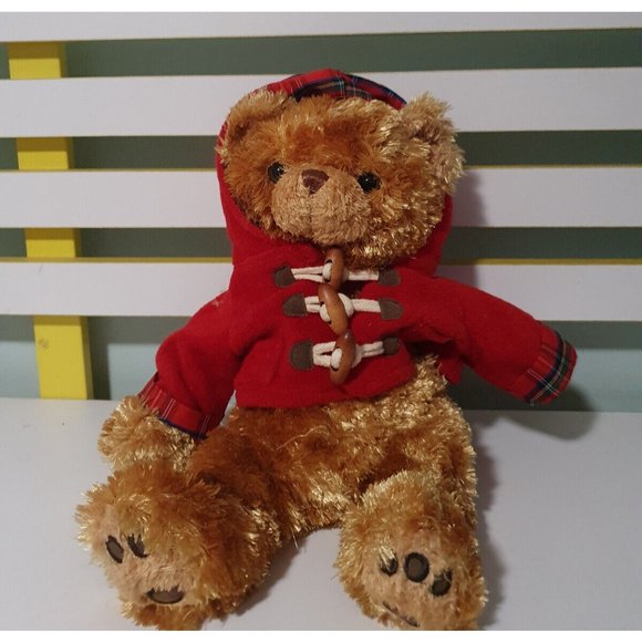 MYER Toys Myer Teddy Bear Patrick Red Hoodie Christmas Teddy Bear